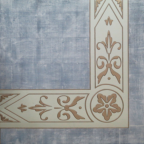 Carved glass border